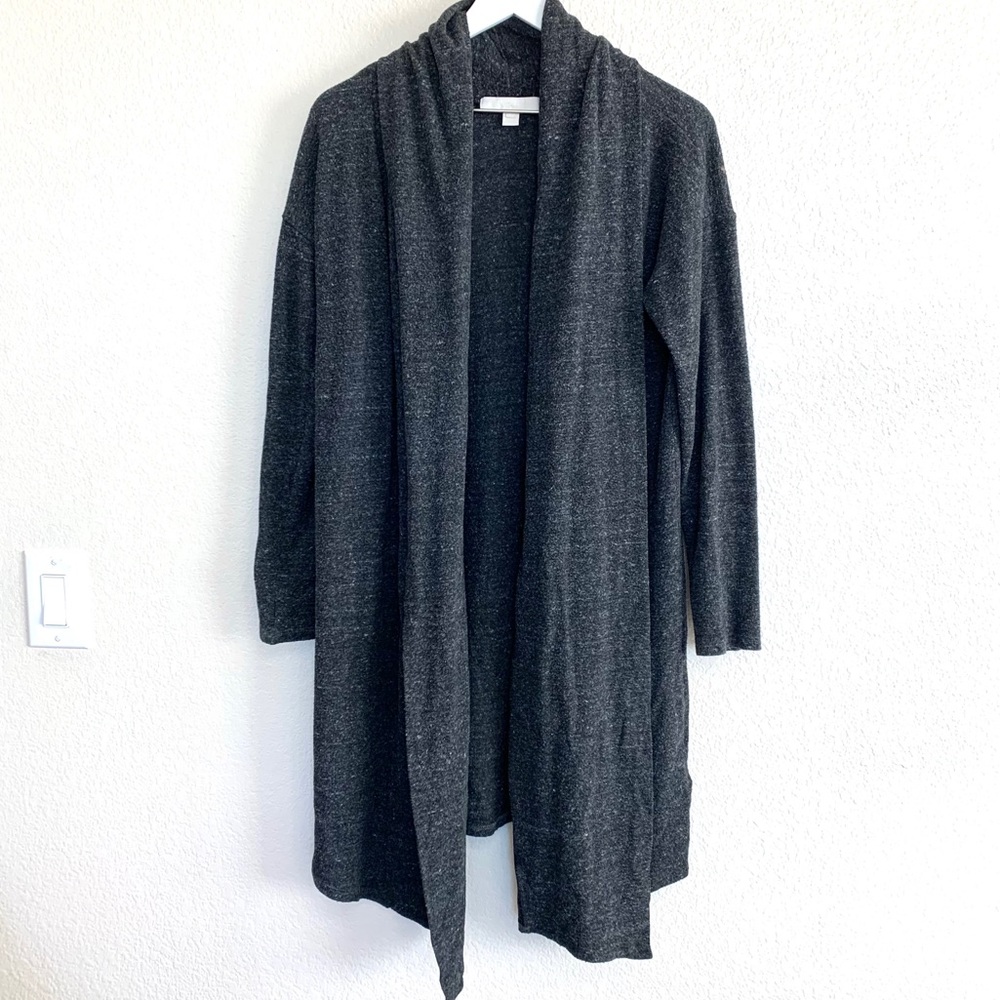 Kain Label Grey Open Front Duster Cardigan Sweater